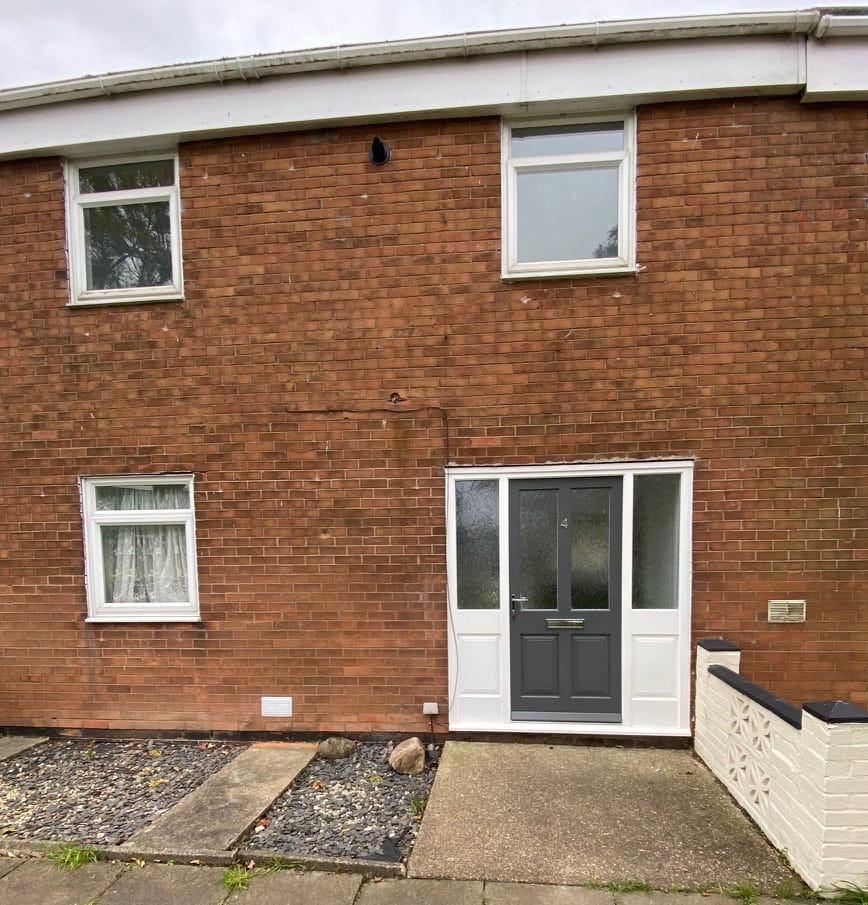 Cwmbran, Stephen's first rental: front exterior, after refurbishment.