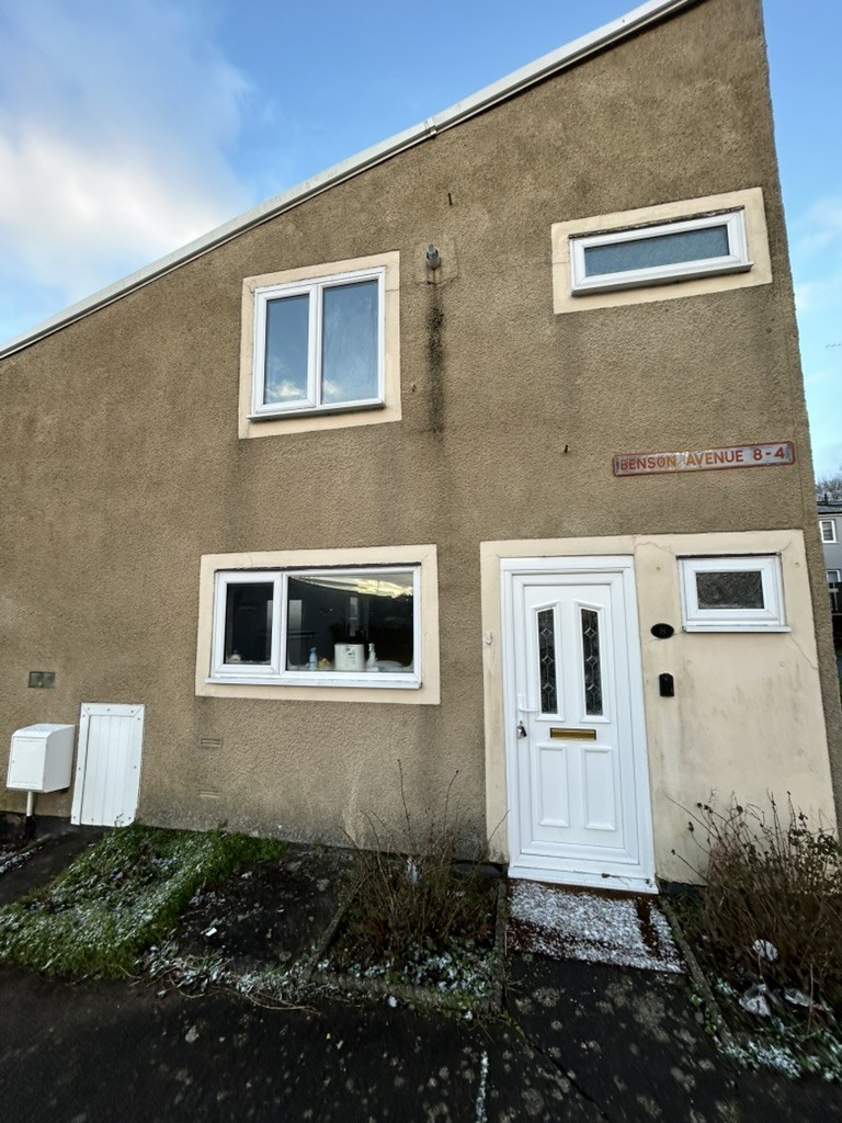 Rogerstone: front exterior, before refurbishment.
